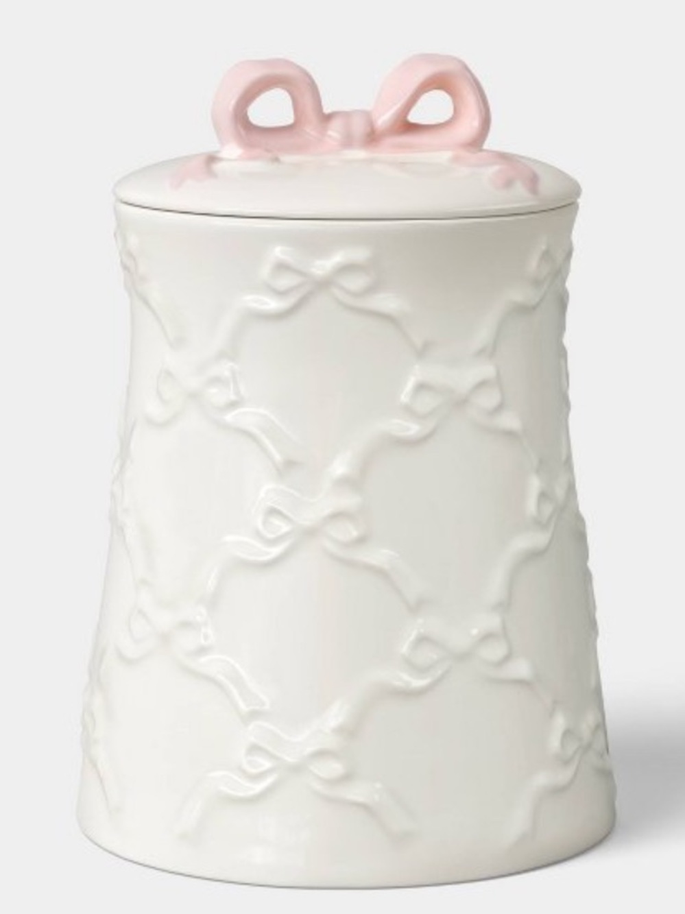 ROOM ESSENTIALS NWT 50.64 fl oz Bow Food Canister -Cream